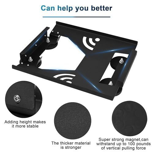 Starlink Mini Flat Mount Kit, Starlink Mini Car Roof Mount, Magnetic Mount for - Picture 4 of 6