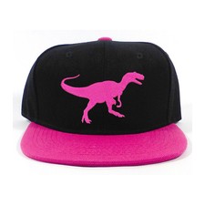 Kid's Favorite Dinosaur Tyrannosaurus Baseball Cap Hat Snapback Black/Pink