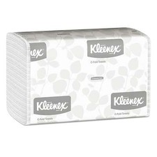Halyard 01500 Kleenex C-Fold Paper Towels 150 Sheets Per Roll 16/Pk