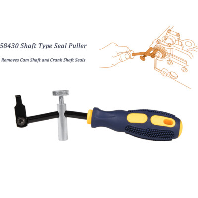 58430 Shaft Type Seal Puller Camshaft Crankshaft Seals Removal Auto Tool W/ Hook