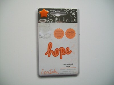 Tonic Studios Essentials 2-teiliges Stanz-Set - Wills Hand 'Hope' - Neu - Kostenloser Versand