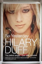 2003 HILARY DUFF - So Yesterday - original UK promo poster - 40"x60"