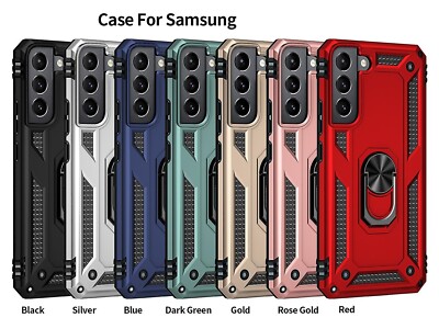 Für Samsung S23 FE S24 Ultra Plus Ring Armor Case Ständer Handyhülle Stoßfest