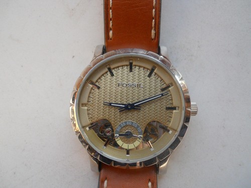 Fossil Twist Men's Brown Leather Watch 
