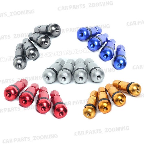 4Pcs Aluminum Tire Wheel Rims Stem Air Valve Caps Tyre Cover Car Truck Bike - Picture 5 of 10
