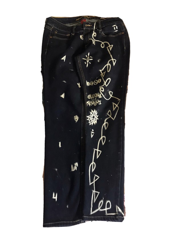 Absodeitly Custom 9 Short Arizona Jeans Blue Super Skinny