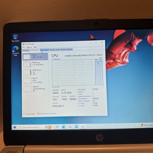HP Stream 11 – Celeron / 4GB / 32GB eMMC / Windows 10 S - Afbeelding 11 van 12