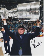 Jim Rutherford #0  8x10 Signed Photo w/ COA Pittsburge Penguins -