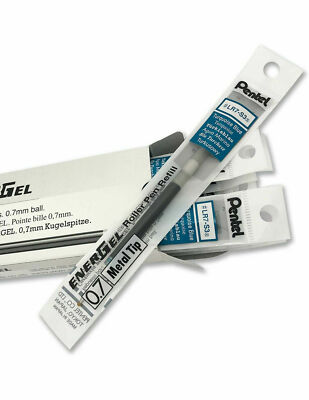 15 x Pentel LR7 Minen für EnerGel Gelstift 0,7 mm Metallspitze Türkis Blau Japan