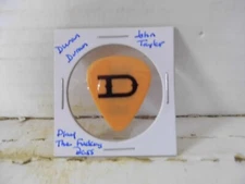 DURAN DURAN "JT PLAY THE FU.... BASS" GUITAR PICK~READ DESCRIPTION #24~19