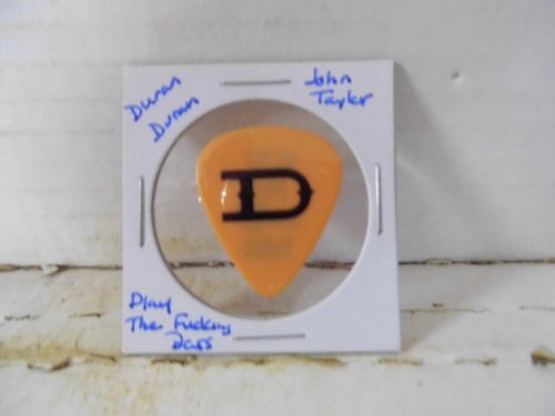 DURAN DURAN "JT PLAY THE FU.... BASS" GUITAR PICK~READ DESCRIPTION #24~19