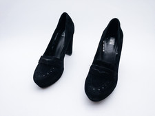 OXMOX Escarpins Femmes Mocassins Chaussure Talon Schuh Noir Taille 37 Eu Art