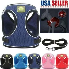 Pet Small Dog Puppy Harness And Leash Set Breathable Mesh Vest Chest Strap NEW