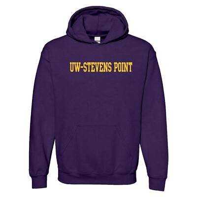 Wisconsin-Stevens Point Pointers Basic Block Hoodie - Purple