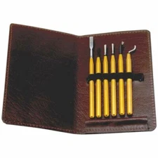 Shaviv TD5 6 Pc Miniature Deburring & Scraping Tool Set