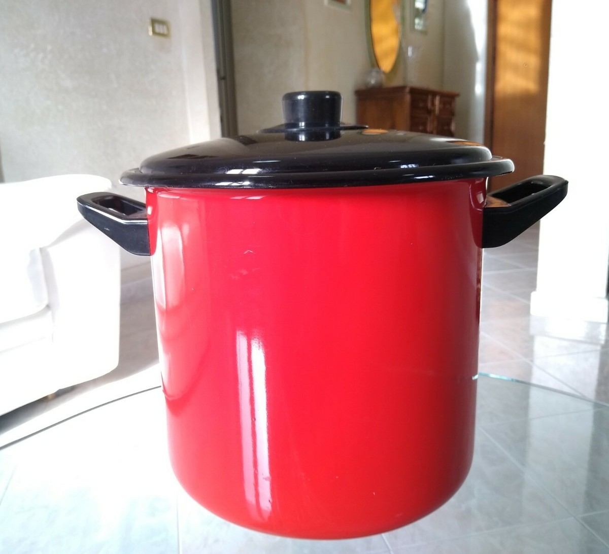 Chaeum Pentola Per Salsa In Ceramica 18 Cm, Con Manico E Coperchio In Vetro, Adatta A Induzione E Gas, Rivestimento Antiaderente Ecologico - 4