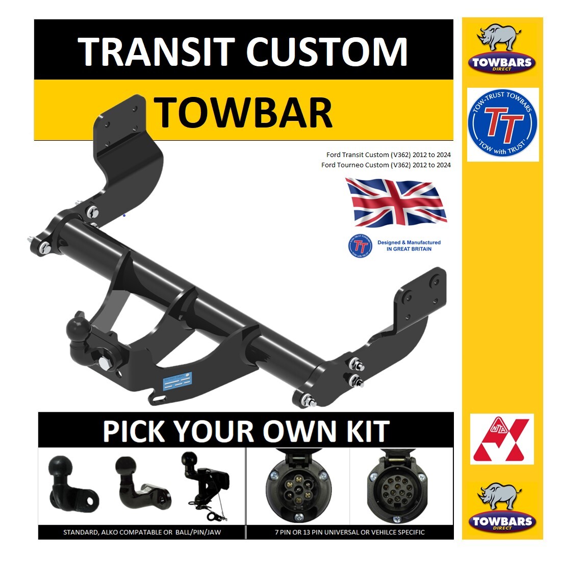 Transit Custom 270 Towing Capacity Towbar Ford Transit Custom