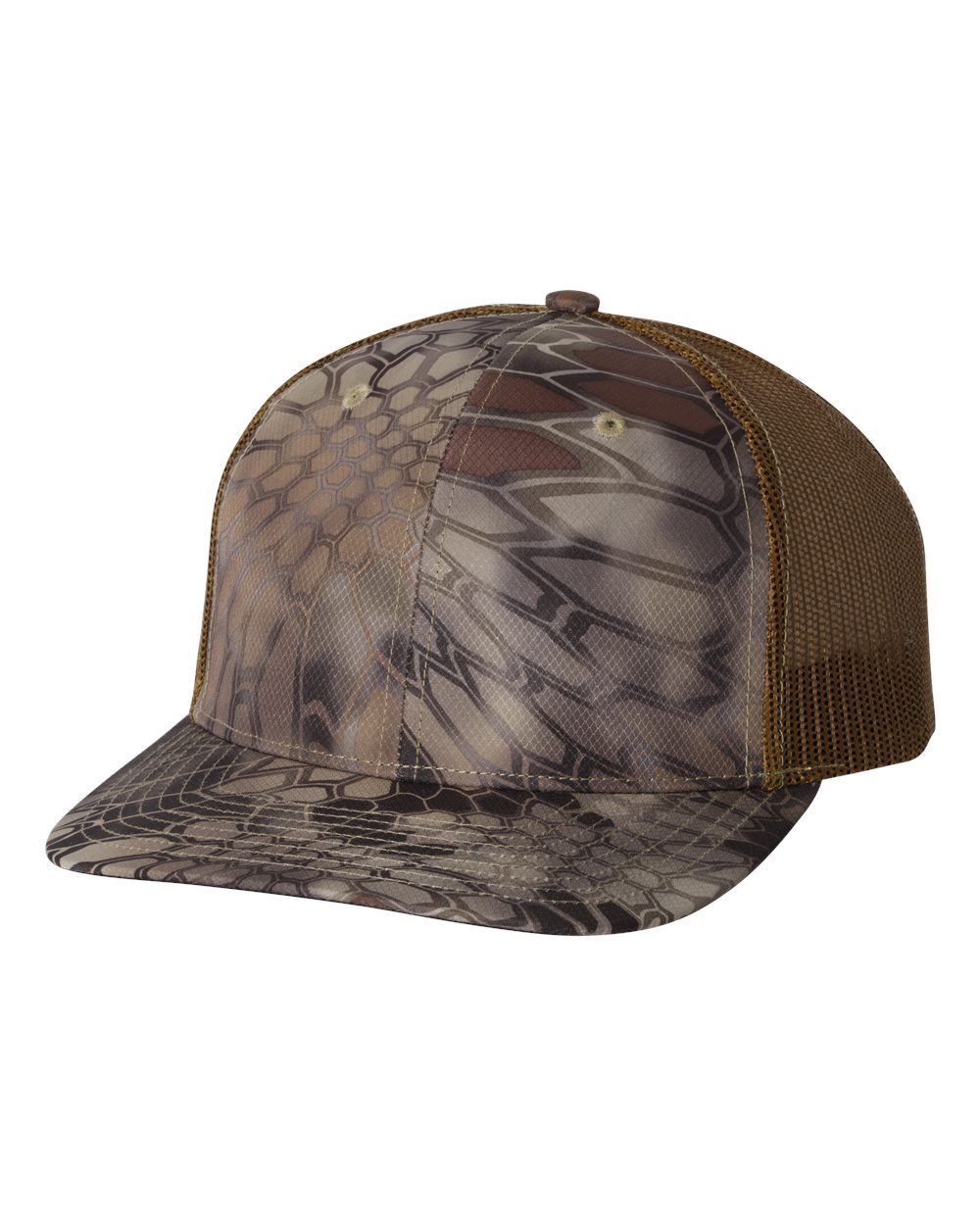 Richardson Camo Patterned Trucker Ball Cap Meshback Hat Snapback Cap 112P NEW