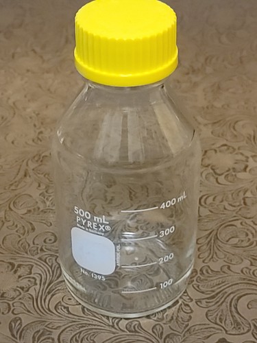 PYREX 2L Round Media Storage Bottles, With GL45 PBT Plug Seal High Temperature Cap