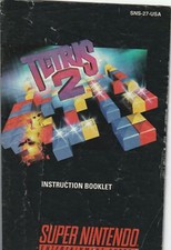 Tetris 2 Manual Only, SNES 