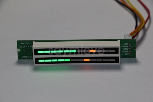 New Dual 12 LED Level Indicator VU Meter Music Sound Audio