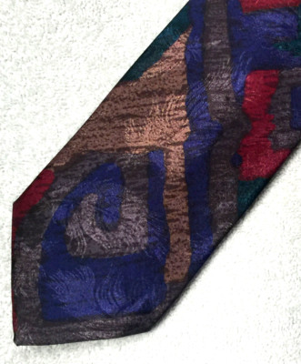 CAMDEN COURT Classy Abstract Neck Tie Multicolor Floral - 56'' x 3 3/4''