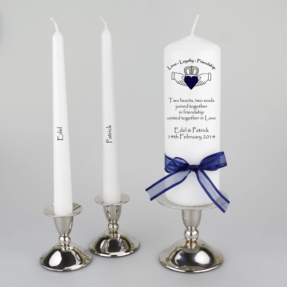 Personalised unity candles deals