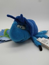 Disney Pixar "A BUG'S LIFE" Dim Beetle Blue Bug Plush Beanie Stuffed Animal NWT