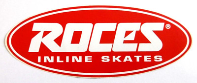 Werbe-Aufkleber Roces Inline Skates Logo 22,5 x 9 cm Rollschuhe Italien 90er