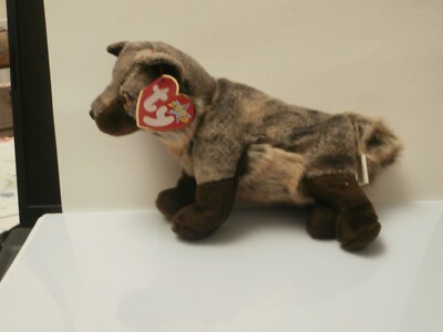 TY Beanie Baby / Babys HOWL THE WOLF RARE RETIRED NEU mit Etikett