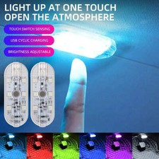 1pcs 9SMD Touch Light USB Sensor Rechargeable Touch LED Lamp Mini Atmosphere Lig