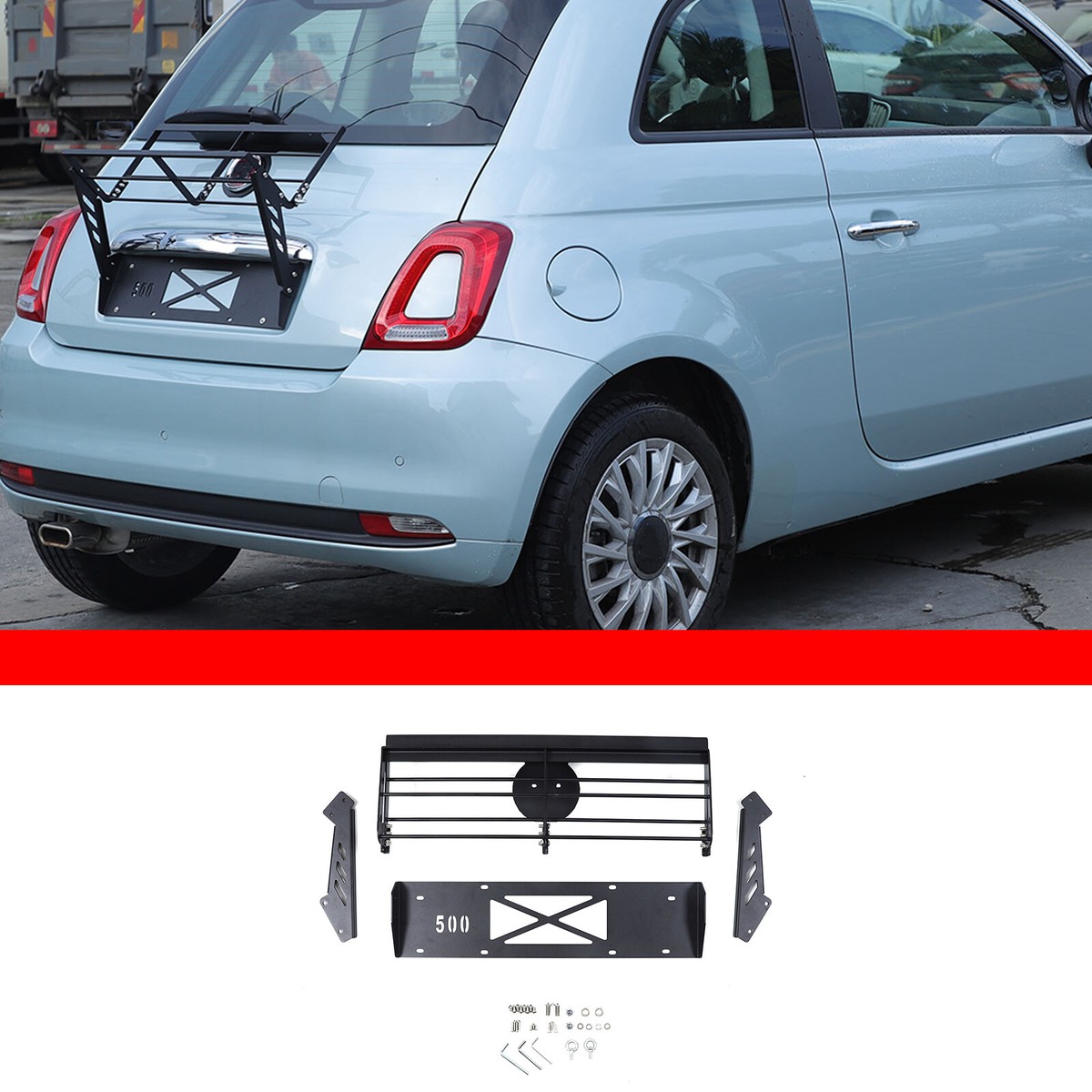 Rear Door Tailgate Luggage Rack Tailgate Luggage Rack For Fiat 500