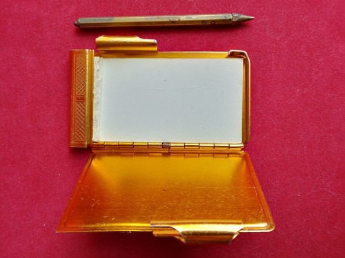 Vintage mini Notepad in metal box Leningrad with Ballpoint pen Russia USSR Sovie - Picture 8 of 11