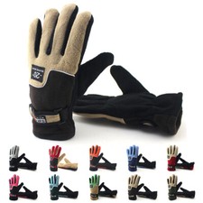 Winter Thermal Gloves Men Women Warm Fleece Windproof Outdoor Driving Mittens