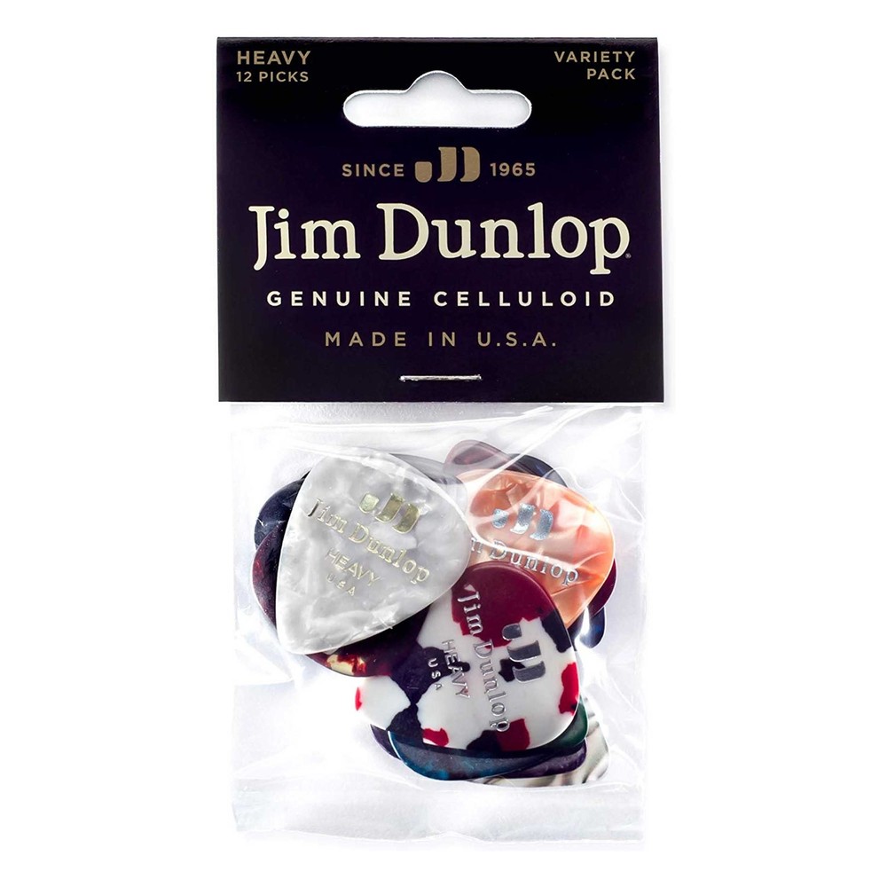 Dunlop PVP107 Celluloid Pick Variety Pack - Heavy (12-Pack)