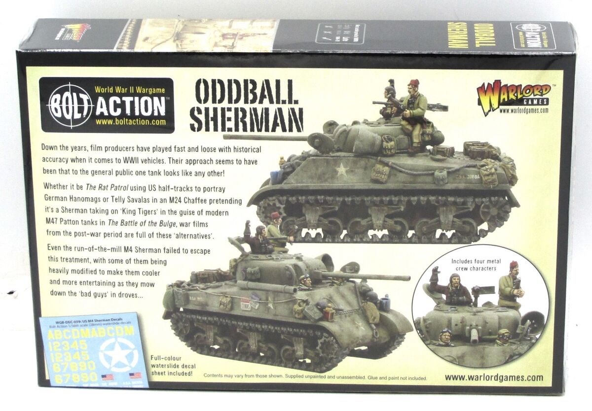 Bolt Action 402413001 Oddball Sherman (WWII US Medium Tank Bolt Action 402413001 Oddball Sherman (WWII US Medium Tank