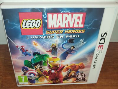 Game lego Marvel Super Heroes 3DS - Complete (Box + Game + Manual) - Tbe