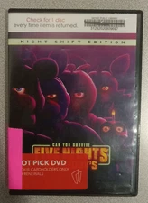 Five Nights at Freddy's Night Shift Edition DVD - see item description 