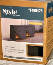 Housse en bois de chauffage neuve "Style Selections polyester résistant aux intempéries # 1460426-8'X4'