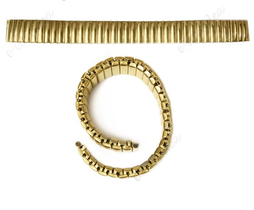 CINTURINO ELASTICO IN ACCIAIO PER OROLOGI COLORE ORO ANSA 14 mm | eBay