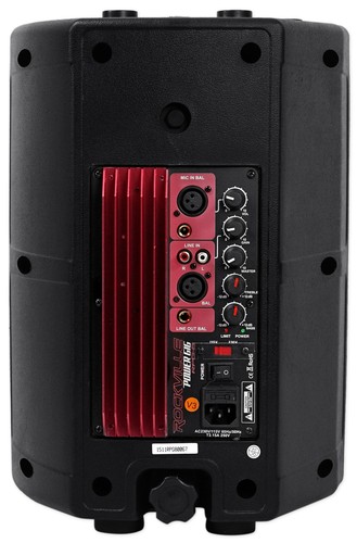 Pair Rockville Power Gig RPG8 8" Powered Active 800 Watt 2-Way DJ PA Speakers - Picture 5 of 11