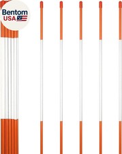 20 Pack 48" Reflective Driveway Markers, Snow Stakes with Fiberglass Pole  Hamm