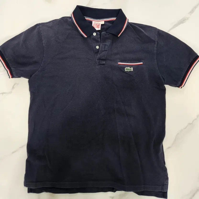 Lacoste Navy Polo Shirt, Size 5, 100% Cotton, Good Condition