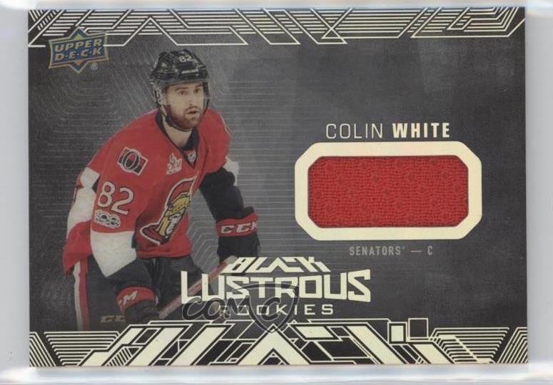 2017-18 SPx UD Black Lustrous Rookies Jerseys Colin White #LR-CW RC 3vx