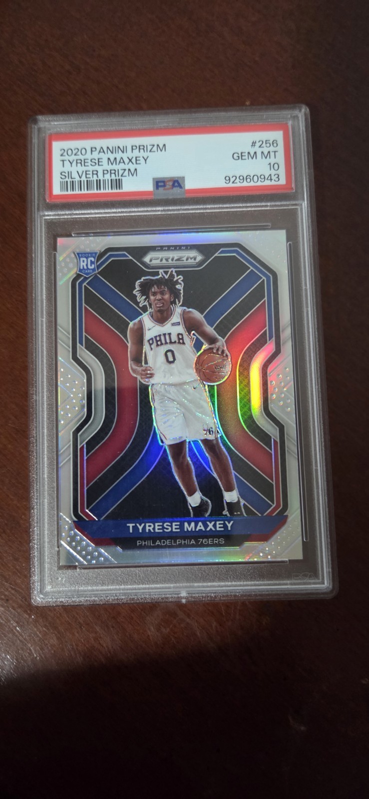 Tyrese Maxey 2020 Panini Prizm Silver PSA 10 Rookie RC