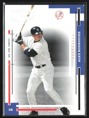 Alex Rodriguez 2004 Donruss Throwback Threads Silver Proof /100 #130 New York