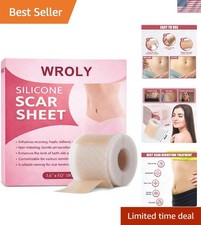 Silicone Scar Sheets, Keloid Scars Tape, Silicone Scar Tape for Surgical Scar...