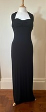 Kookai Black Halter Long Slim Dress Size 10 