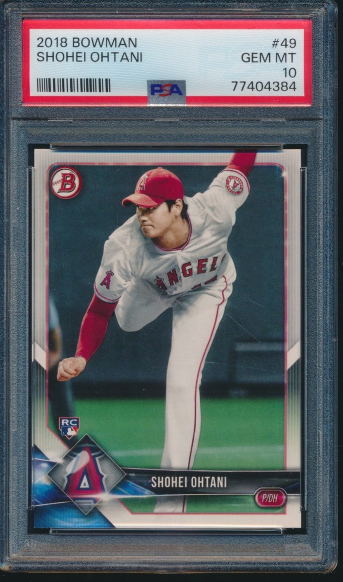 【大谷翔平 RC PSA10】2018 Bowman Shohei Ohtani PSA 10 SHOHEI OHTANI/OTANI 2018 BOWMAN #49 LA ANGELS Rookie Card