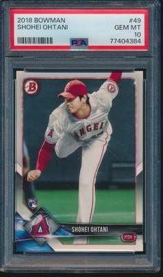 【大谷翔平 RC PSA10】2018 Bowman Shohei Ohtani PSA 10 SHOHEI OHTANI/OTANI 2018 BOWMAN #49 LA ANGELS Rookie Card